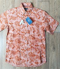 일본판 CARIBBEAN JOE 리넨 블랜드 하와이안 셔츠!  95-100 사이즈 새 제품입이다.