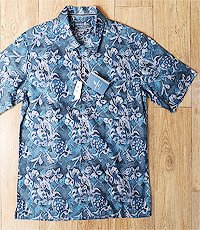일본판 CARIBBEAN JOE 리넨 블랜드 하와이안 셔츠! 95-100 사이즈! 새 제품입니다.
