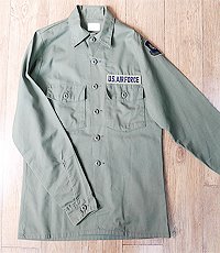 80S 미 공군 빈티지 셔츠~! L사이즈~! 1981년산.