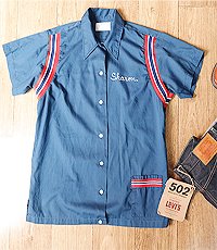미국판 70s hilton bowling shirt 빈티지 볼링셔츠~! 우먼 프리사이즈~! 40여 년 세월에도 좋은 컨디션~!