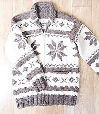 캐나다 핸드메이드 양모100% 인디언 코위챤 스웨터 cowichan sweater~! 우먼 프리사이즈~!