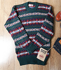 일본판 MCGREGOR SPORT WEAR  울100% 클래식 스웨터! 프리사이즈! 굿 컨디션!