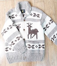 캐나다 헨드메이드 양모100% 인디언 코위챤 스웨터(cowichan sweater)~! 100~103사이즈~! 최상 컨디션~!