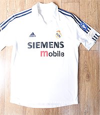 Real Madrid 2001-02 Centenary Champions league short sleeve shirt