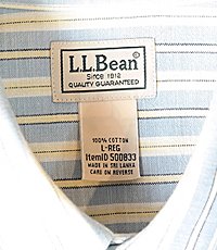 L.L BEAN 엘엘빈 코튼 100%  스트라이프 옥스퍼드 셔츠~! 105사이즈~! 굿 컨디션~!